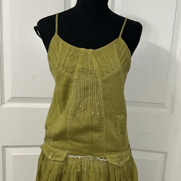 Raga/Chaudry Green Cotton Midi Dress(Size Small) - Picture 7 of 13